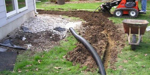 French Drains, Drain Tile, Rock Drain, Drainage Solution, Yard Drain, Field Drain, Free Estimate